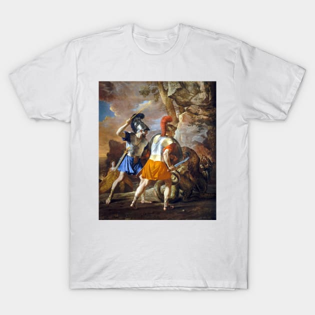 Nicolas Poussin The Companions of Rinaldo T-Shirt by pdpress